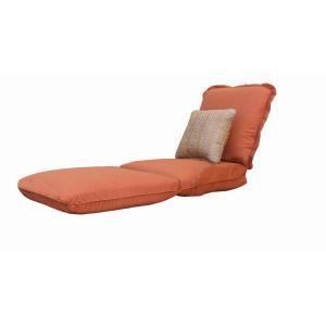 Thomasville Messina Canvas Paprika Replacement Outdoor Chaise Cushion and Throw Pillow FG MNCLCUSH CP