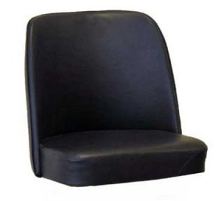 AAF Barstool Bucket Seat, Black, Imported Vinyl