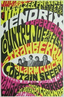 Earl Warren "Jimi Hendrix Experience Concert" Poster 1967 : Prints : Everything Else