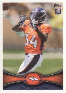 2012 Topps Football #283 Ronnie Hillman RC Denver Broncos NFL Rookie Trading Card: Sports Collectibles