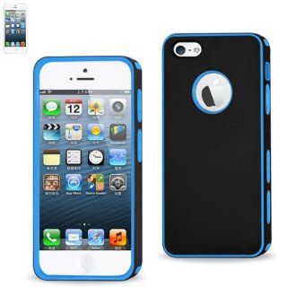 Reiko PP06 IPHONE5BKNV Portable Lightweight Compact and Durable Protective Case for iPhone 5   1 Pack   Retail Packaging   Black/Navy: Cell Phones & Accessories