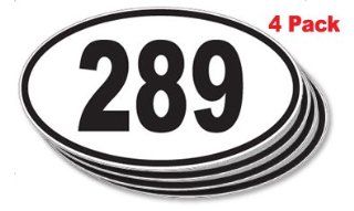 289 Oval Sticker 4 pack: Everything Else