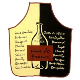 Souvenirs of France   'Wines of France' Kitchen Apron: Clothing