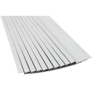 Construction Metals Inc. 1 1/8 in. x 10 ft. Steel Z Bar Flashing with 2 in. Backleg SZB118WH 2