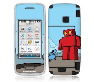 Zing Revolution MS EXDG40019 LG Voyager  VX10000  EXPLODINGDOG  Red Robot Skin: Cell Phones & Accessories
