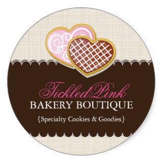 Heart Shaped Cookie Stickers