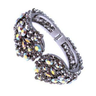 Acosta Jewellery   AB Swarovski Crystal Cluster Bangle / Bracelet Jewelry