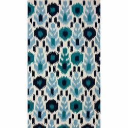 nuLOOM Handmade Modern Ikat Ivory Rug (7'6 x 9'6) Nuloom 7x9   10x14 Rugs