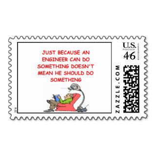 engineer engineering joke postage stamps