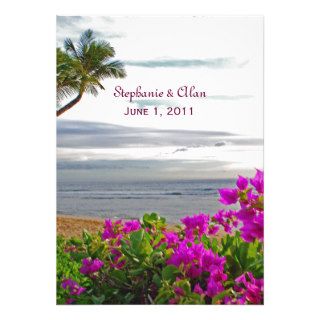 Maui Beach Wedding Invitation