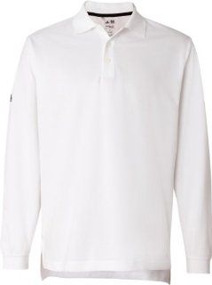 Adidas Golf Men's ClimaLite Tour Long Sleeve Polo Sport Shirt. A86   X Large   White / Black : Sports & Outdoors