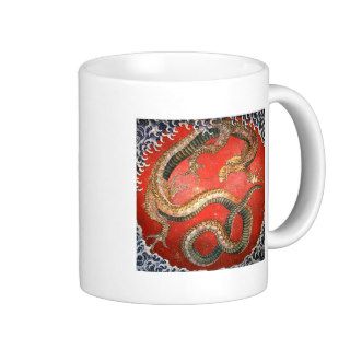 Hokusai Dragon 葛飾北斎 Mugs