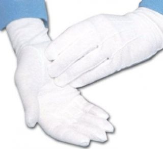 Smooth Stretch Gloves in Solid White, Two Lengths Glove Size and Color: White Short Wrist at  Womens Clothing store
