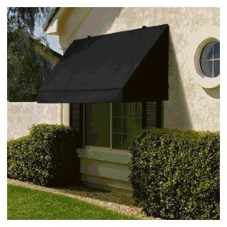 Fully Retractable Classic Awning in UV Resistant Fabric   8 Feet Width (Ebony) : Patio Awnings : Patio, Lawn & Garden