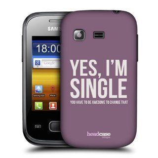 Head Case Designs Yes, I'M Single Valentines For Singles Hard Back Case Cover For Samsung Galaxy Pocket S5300: Cell Phones & Accessories