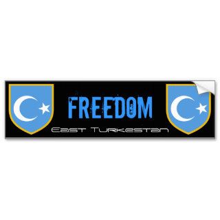 East Turkestan Flag Bumper Stickers