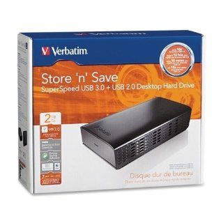 Verbatim Corporation USB 3.0 Desktop Hard Drive, 2TB, Black SKU PAS949434: Electronics