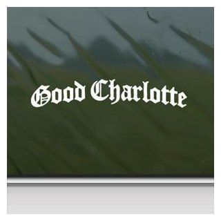 Good Charlotte White Sticker Decal Punk Band White Car Window Wall Macbook Notebook Laptop Sticker Decal   Decorative Wall Appliques