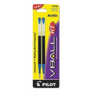 Pilot VBall RT Liquid Ink Refill, 2 Pack for Retractable Rolling Ball Pens, Fine Point, Blue Ink (77286)  Rollerball Pens 
