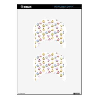 Lots of cupcakes xbox 360 controller skins