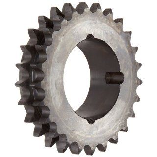 Martin Roller Chain Sprocket, Hardened Teeth, Taper Bushed, Type B Hub, Double Strand, 60 Chain Size, For 2517 Bushing, 0.75" Pitch, 25 Teeth, 2.5" Max Bore Dia., 6.387" OD, 5.15625" Hub Dia., 1.341" Width: Industrial & Scienti