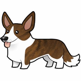 Cartoon Cardigan Welsh Corgi Cut Out