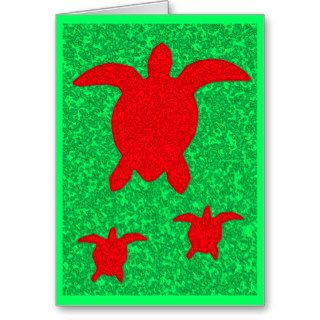 Sea Turtle Christmas Card
