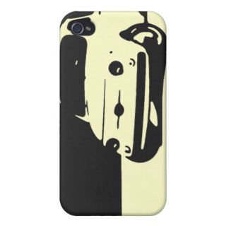 Fiat 500, 1959   Black on light iPhone 4 Cases