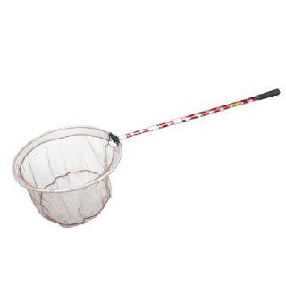1.7M Red 3 Sections Adjustable Handle Round Fishing Landing Net  Sports & Outdoors