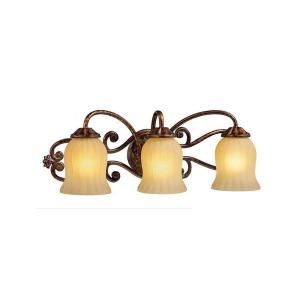 Hampton Bay Freemont Collection 3 Light Antique Bronze Wall Sconce 13382 018