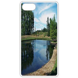 Pond Image   White Apple Iphone 5 Cell Phone Case   Cover: Cell Phones & Accessories