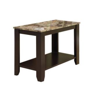 Stain Black Metal Magazine Table with Tempered Glass I 3314