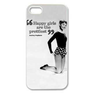 Custom Audrey Hepburn Cover Case for IPhone 5/5s WIP 362: Cell Phones & Accessories