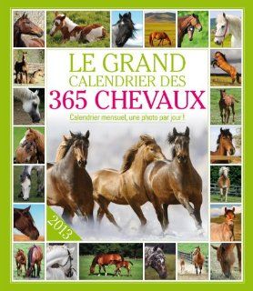 Le grand calendrier des chevaux 2013 (French Edition): Editions 365: 9782351554777: Books