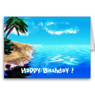 Afternoon Beach Birthday Card