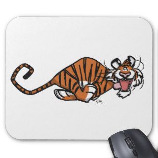Cartoon Running Tiger mousepad