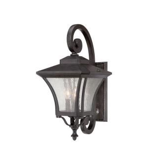 Acclaim Lighting Tuscan Collection 3 Light Outdoor Black Coral Wall Mount Light Fixture 6022BC