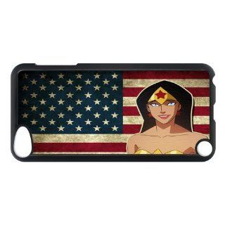 Popular Cartoon Wonder Woman Hard Plastic Ipod Touch 5 Case Back Protecter Cover COCaseP 8: Cell Phones & Accessories