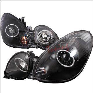 Lexus GS 300 1998 1999 2000 2001 2002 2003 2004 2005 CCFL LED Halo Projector Headlights   Black: Automotive