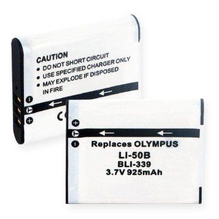 925mA, 3.7V Replacement Li Ion Battery for Olympus Stylus Tough 6000 Video Cameras   Empire Scientific #BLI 339: Everything Else