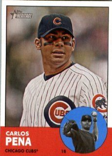 2012 Topps Heritage 380 Carlos Pena   Chicago Cubs   MLB Trading Card Sports Collectibles
