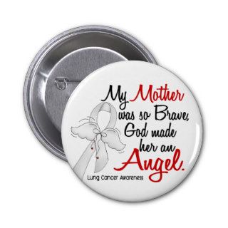 Angel 2 Mother Lung Cancer Pins
