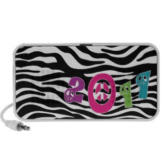 Fun Zebra Peace Doodle Speaker Cover 2011