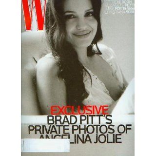 W Magazine November 2008 The Art Issue   Brad Pitt's Private Photos of Angelina Jolie: Books