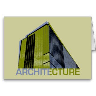 Architecture Graphic Greeting Cards