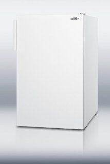 Summit CM405BI7: Commercially listed 20" wide built in undercounter refrigerator freezer in white: Home Improvement