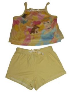 Disney Princess Pajama Size 4 Years Yellow: Pants Pajamas Sets: Clothing