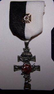Medieval Crusades Masonic Knight Templar Holy Land Rosy Cross Medal War : Statues : Everything Else