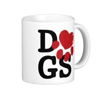 I love dogs mug