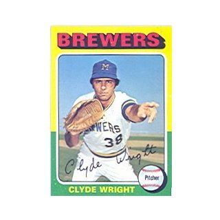 1975 Topps #408 Clyde Wright UER/Listed with wrong 1974 team Sports Collectibles